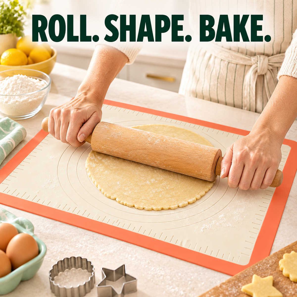Silicone Pastry Mat with Measurements
