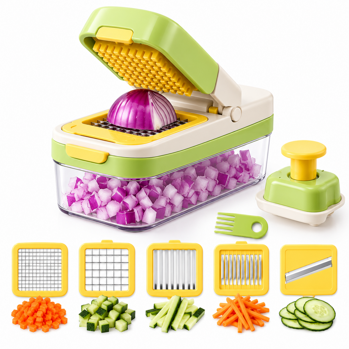 Multifunctional Vegetable Chopper with Container