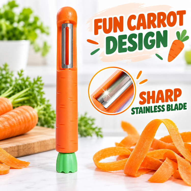 Cute Carrot-Shaped Vegetable Peeler