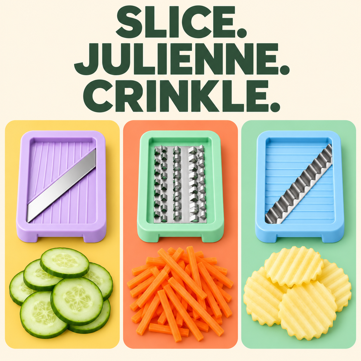 Multi-Blade Gourmet Mandoline Slicer Set