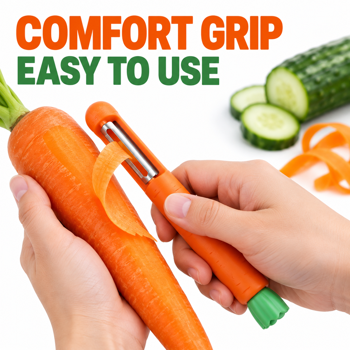 Cute Carrot-Shaped Vegetable Peeler