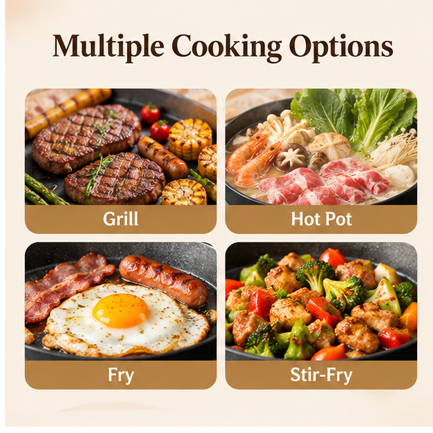 2-in-1 Electric Hot Pot & BBQ Grill
