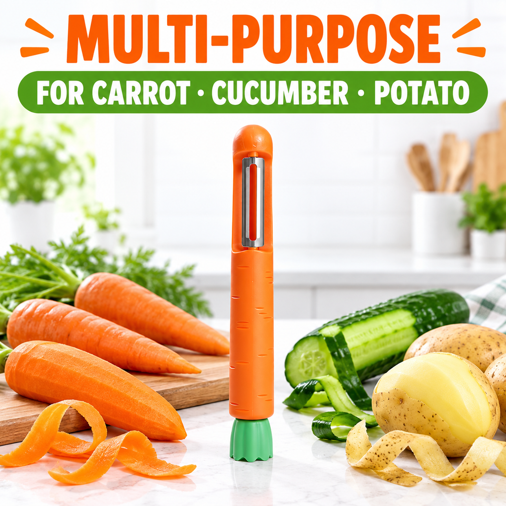 Cute Carrot-Shaped Vegetable Peeler