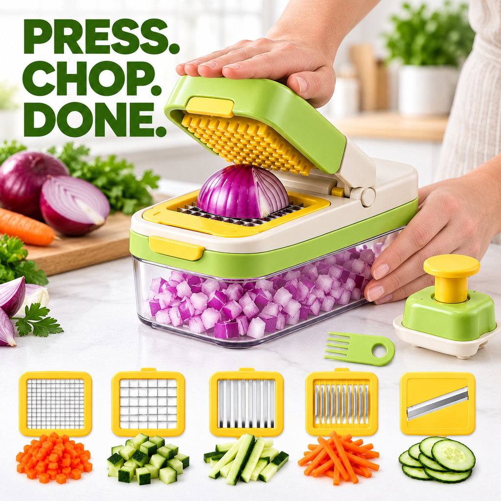 Multifunctional Vegetable Chopper with Container