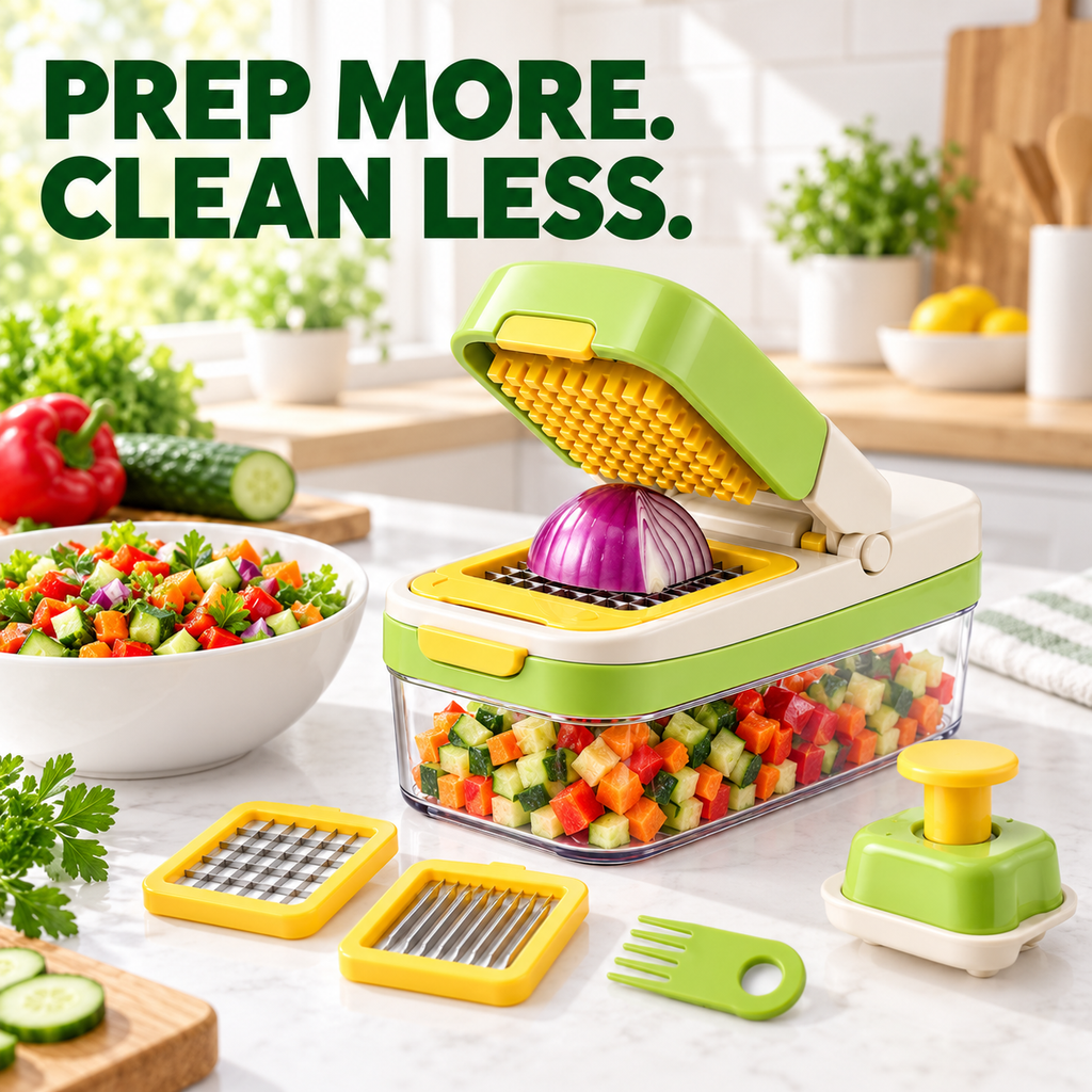 Multifunctional Vegetable Chopper with Container